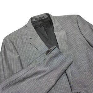 BOSS Travel Blazer‎ Crease Resistant Breathable Comfort Gray Pinstripe Mens 40R